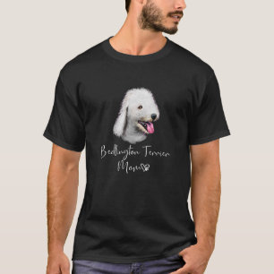 Bedlington Terrier Mama Niedlich Welpe Downer T-Shirt