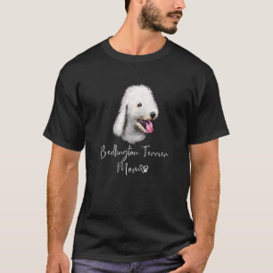 Bedlington Terrier Mama Niedlich Welpe Downer T-Shirt