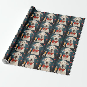 Bedlington Terrier Neujahr Geschenkpapier