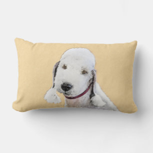 Bedlington Terrier Painting - Original Dog Art Lendenkissen