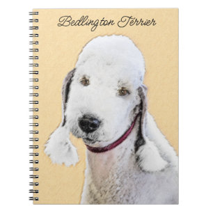 Bedlington Terrier Painting - Original Dog Art Notizblock