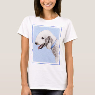 Bedlington Terrier Painting - Original Dog Art T-Shirt