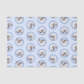 Bedlington Terrier Painting Sandy Color Dog Art Seidenpapier
