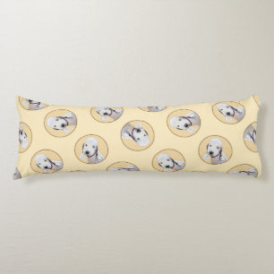 Bedlington Terrier Painting Sandy Color Dog Art Seitenschläferkissen