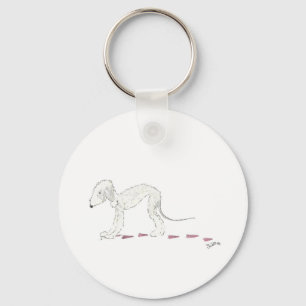 Bedlington Terrier Schlüsselring Schlüsselanhänger