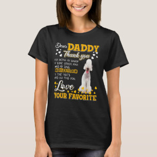 Bedlington Terrier Sehr geehrter Daddy Danke, dass T-Shirt