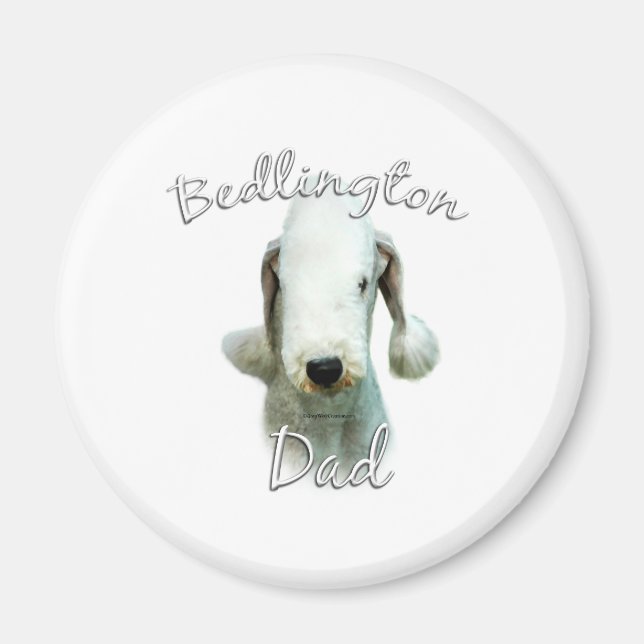 Bedlington Terrier Vater 2 Magnet (Vorne)
