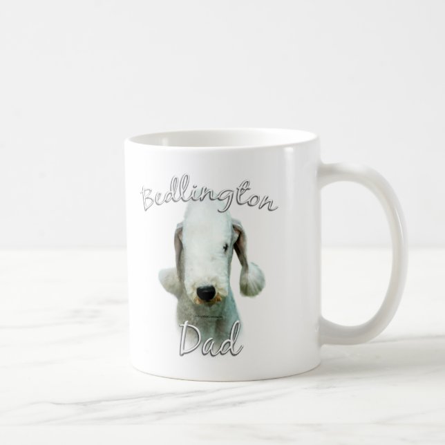 Bedlington Terrier Vater 2 Tasse (Rechts)