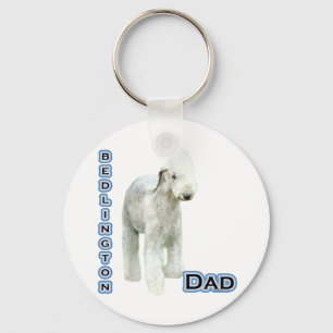 Bedlington Terrier Vater 4 - Schlüsselanhänger