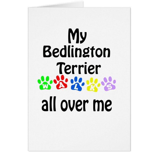 Bedlington Terrier Walks Design (Vorne)