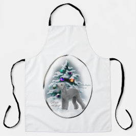 Bedlington Terrier Weihnachtsgeschenke Schürze