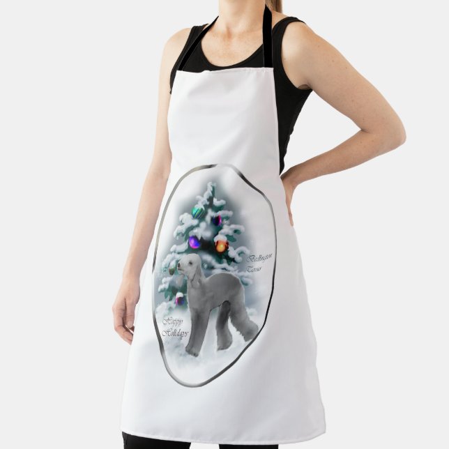 Bedlington Terrier Weihnachtsgeschenke Schürze (InSitu)