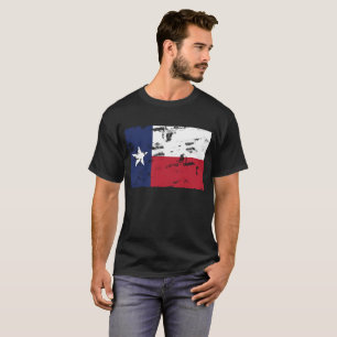 Bedrängnis-Texas-Staats-Flaggen-Vintager T - Shir T-Shirt