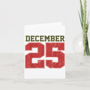 Bedrängt 25. Dezember Karte