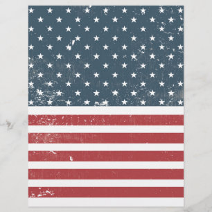 bedrängte amerikanische Flagge