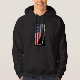 Bedrängte amerikanische Flagge Segeln Hoodie