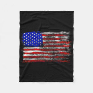 Bedrängte amerikanische Flagge - Vereinigte Staate Fleecedecke