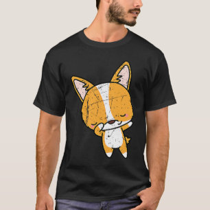 Bedrängte Dabbing Welsh Corgi Hundezüchter Männer  T-Shirt