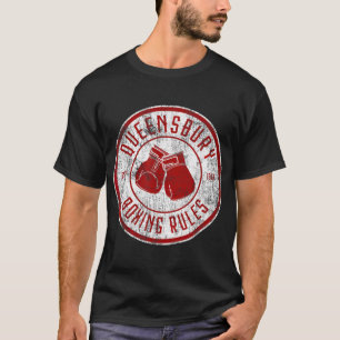 Bedrängte Queensbury Boxregeln Vintage Boxen T-Shirt