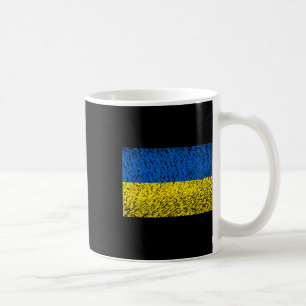 Bedrängte Ukraine-Flagge Blau Gelb Patriotische Un Kaffeetasse