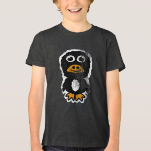 Bedrängter Cartoon Pinguin 9 Tri-Blend Shirt
