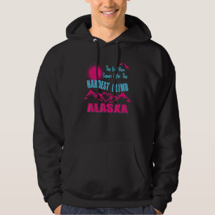 Bedrängter Wandernder Vintage Bergpfad Sonnenunter Hoodie