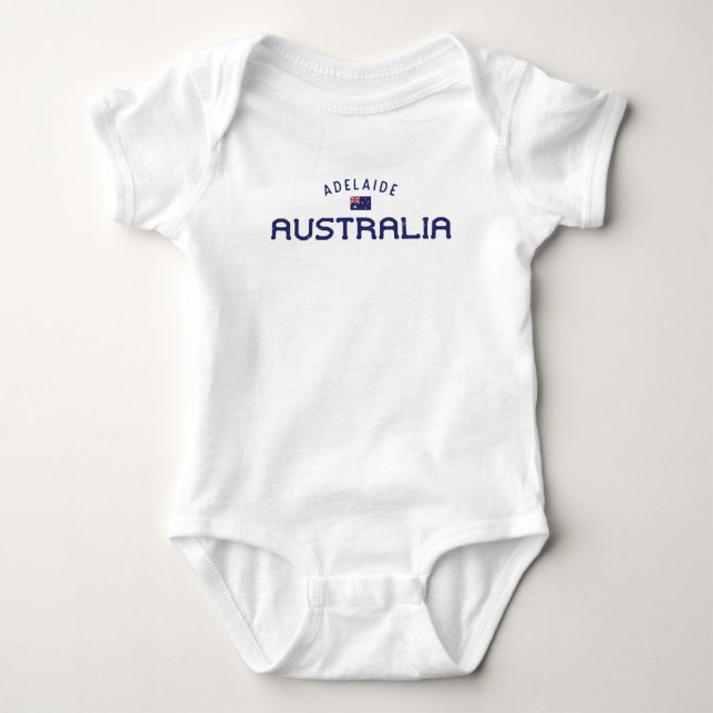 Bedrängtes Adelaide Australien Baby Strampler (Vorderseite)
