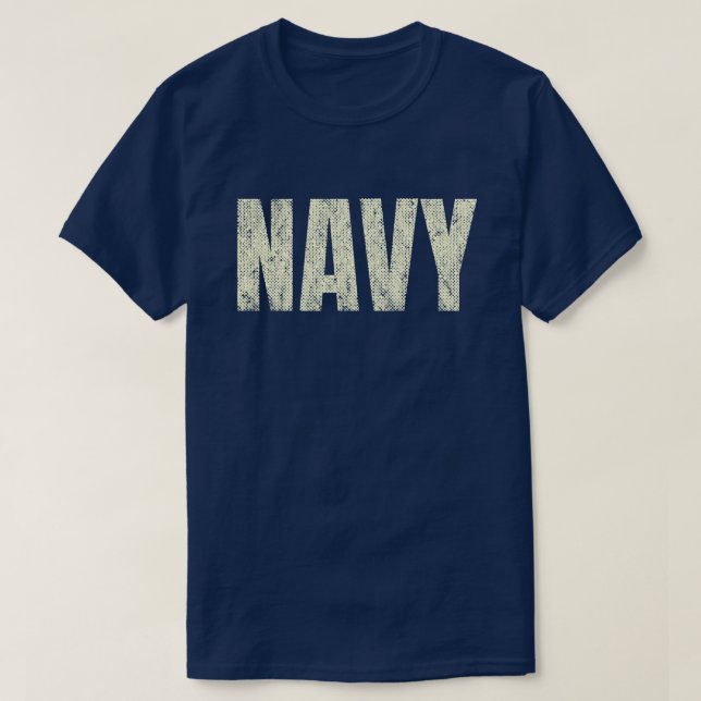 Bedrängtes Navy T-Shirt (Design vorne)