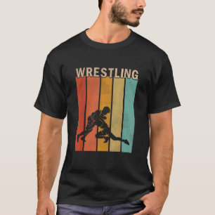 Bedrängtes Ringen Männer Frauen Süßes Ringen Retro T-Shirt