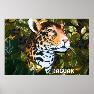 BEDROHENDES JAGUAR-PLAKAT POSTER