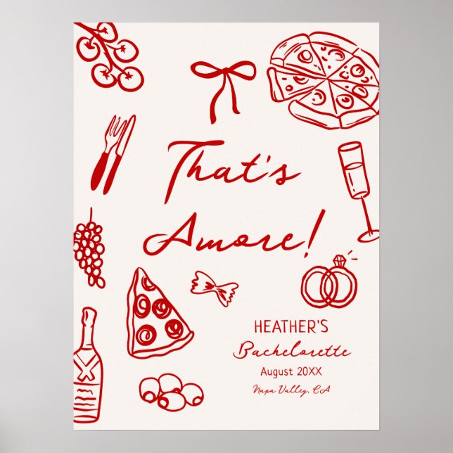 Bedruckbar, das ist noch ein Junggeselinnen-Abschi Poster (Vorne)