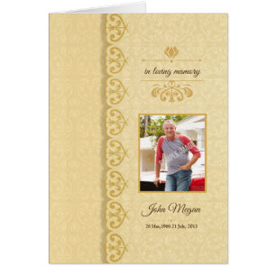 Bedruckbare Begräbnis- Programm-Schablone