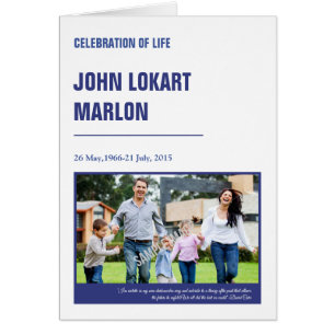 Bedruckbare Begräbnis- Programm-Schablone