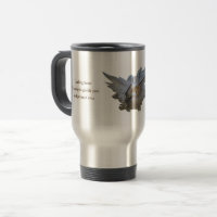 Bedruckbare Reise-Tasse, Goldengel, addieren Namen
