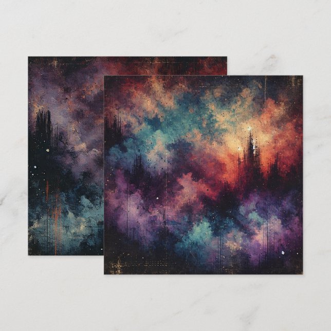 Bedruckbarer Fall Twilight Not leidende Tinte Scra Einladung (Vorne/Hinten)