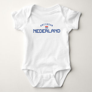 Bedrückt Amsterdam Nederland (Niederlande) Baby Strampler