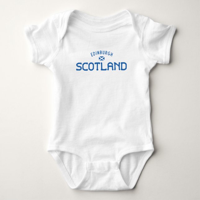Bedrückt Edinburgh Schottland Baby Strampler (Vorderseite)