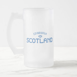 Bedrückt Edinburgh Schottland Mattglas Bierglas