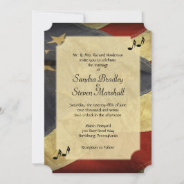 Bedrückte Einladungen zur Hochzeit amerikanischer 