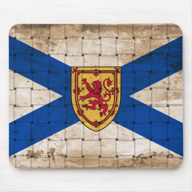 Bedruckte Flagge von Nova Scotia Mousepad (Vorne)