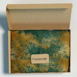 Bedrückte Gold Smarald Deep Green Wrap Geschenkpapier
