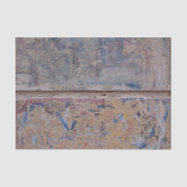 Bedrückte Grunge mit farbenfroher Urban DIY Dekora Seidenpapier (Vorderseite)