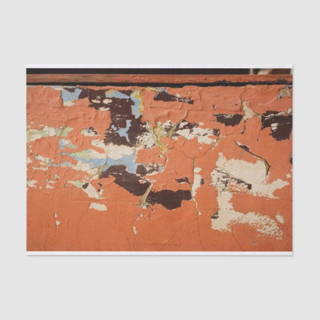 Bedrückte Grunge Red Paint Urban Loft DIY Dekorati Seidenpapier (Vorderseite)