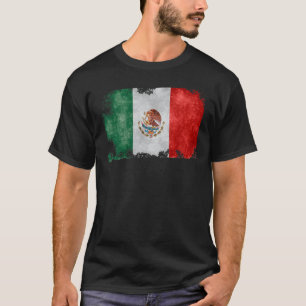 Bedrückte mexikanische Flagge T-Shirt