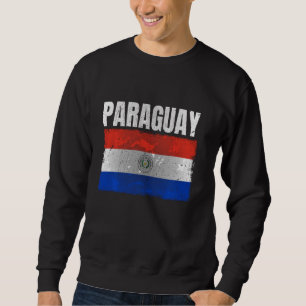 Bedrückte Paraguay-Flagge Grafik für Männer Frauen Sweatshirt