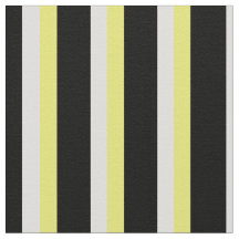 Bedruckte Stoffe in Schwarz, Weiß und Gelb