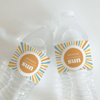 Bedruckte Sun Birthday Wasser Flaschen Etiketten