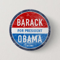 Bedrückter Barack Obama-Button