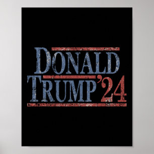 Bedrückter Donald Trump 2024 Poster
