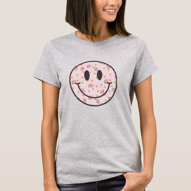 Bedrückter glücklicher T - Shirt (Vorderseite)